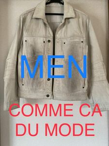 COMME CA DU MODE MEN デニムジャケット　汚れ加工　コムサデモード