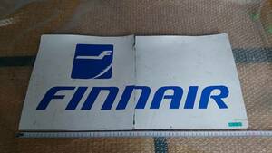 FINNAIR フィンエアー 路線代行 表示板 / フィンランド航空