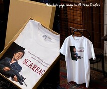 ★NEW 復刻 アルパチーノ スカーフェイス ヘヴィ TEE Tシャツ サイズ38〜42 オーバーサイズ 大きいサイズ レトロ ヴィンテージ★405_画像1