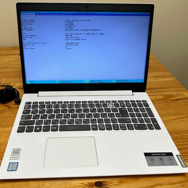 レノボ　Lenovo IdeaPad L340 81LG00TJJP/Corei5-8265U/ジャンク品