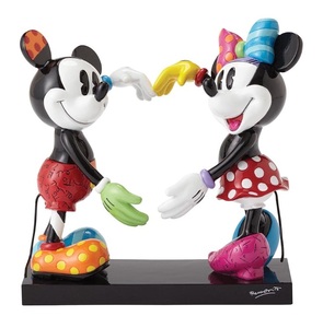 Disney Britto ★ ミッキー ミニー ハート フィギュア A