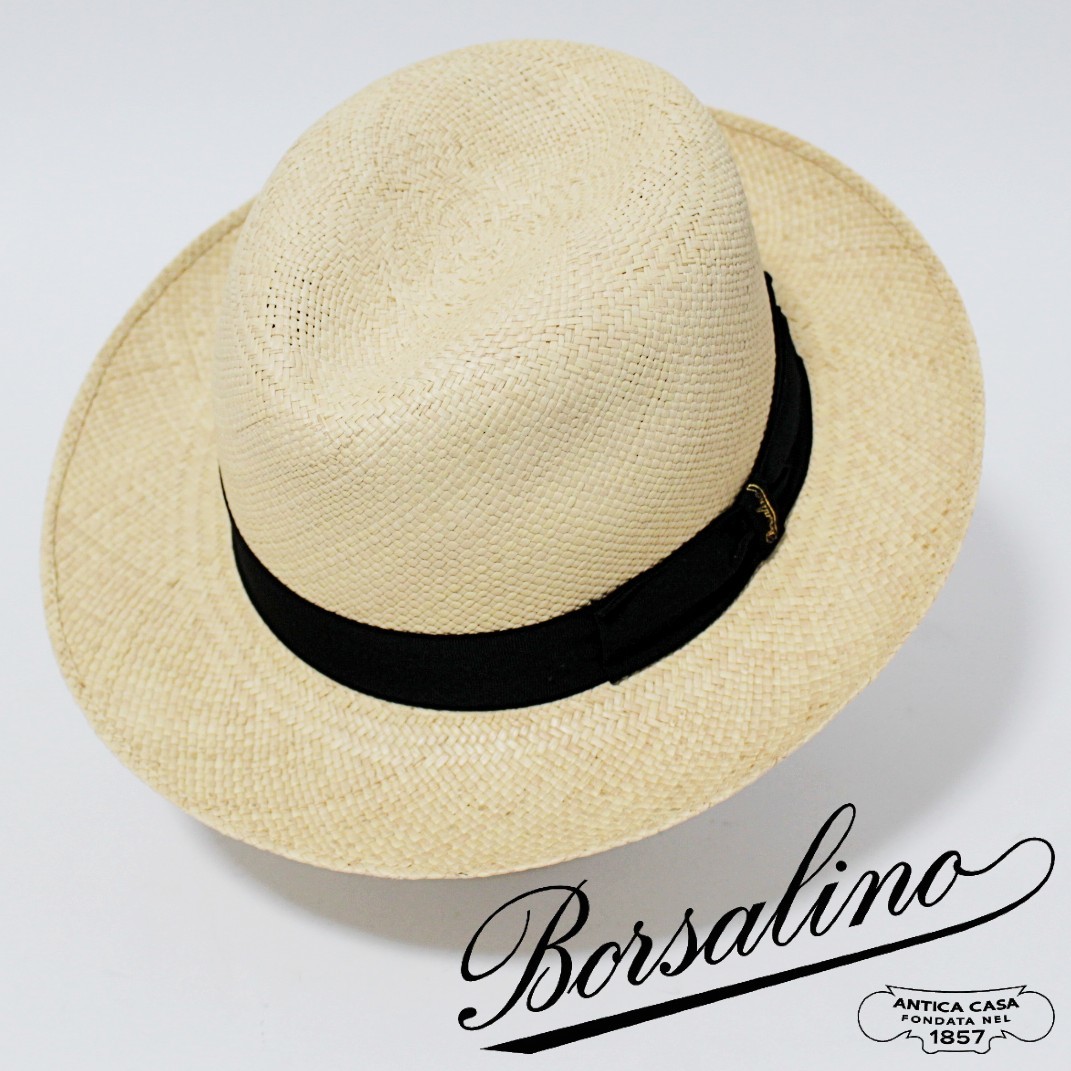 Borsalino ボルサリーノ》新品 定価55 000円 イタリア製 春夏モデル