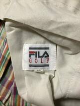 FILA GOLF フィラゴルフ　チェックパンツ スラックス　ゴルフウェア　紳士服　メンズ　ワイドパンツ　古着_画像3