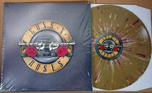 カラー2LP Guns N' Roses / Greatest Hits+1 Shadow Of Your Love追加収録 Europe Splatter vinyl ガンズ アンド ローゼズ slash_画像1