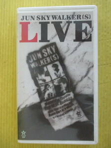 VHS　JUN SKY WALKER(S)　LIVE ジュン・スカイ・ウォーカーズ ライブビデオ 1989年