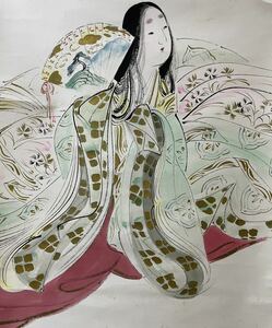 Art hand Auction 即決!模写 山本昇雲/美人画(検索=高知県 松岡映丘 伊東深水 鏑木清方 英朋 契月 島成園 北野恒富 中村貞以 池田蕉園 伊藤小坡 上村松園), 絵画, 日本画, 人物, 菩薩