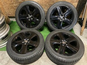 TOYOTA 50 プリウス 純正 ブラックエディション 17インチ 7J +50 225/45R17 BRIDGESTONE VRX2 スタッドレス タイヤホイール 4本セット