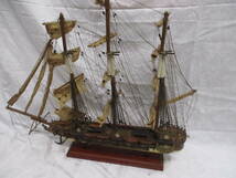 古い木製　帆船　模型　「ville　de　Paris」号　検　インテリア小物 置物 洋風　飾り　アンティーク_画像8