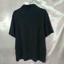 zcl-56♪アメリカユーズドBerkley & Jensenビンテージポロシャツ US-Mサイズ(日本Lサイズ相当)ブラック_画像4