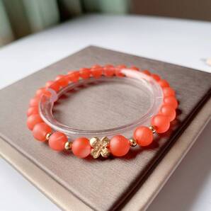 ◇南紅瑪瑙◇ブレスレット◇パワーストーン◇天然石◇巾着袋付き◇プレゼントにも 021B6305