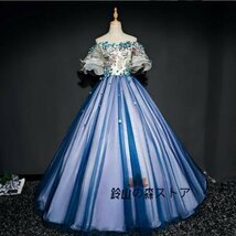 新入荷お洒落 パニエ付　ウエディングドレス カラードレス　結婚式　披露宴　パーティー　演奏会　発表会　ステージ_画像2