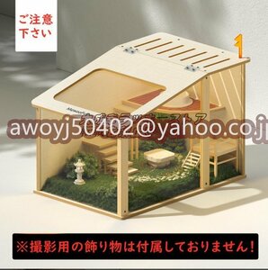  new arrival * hamster cage hamster house breeding box wooden breeding basket wide . cleaning easy to do ham small shop heaven interval pull design body only sale 