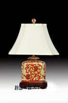 テーブルランプ LED対応 陶器 アジア 北欧 レトロ アンティーク ナイトスタンド 照明 おしゃれ おすすめ インテリア 寝室 リビング_画像2