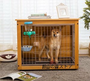  toilet training pet gauge dog house cage Circle dog for roof attaching wire wooden easy assembly 4 color is possible to choose 60cm×50cm×60cm