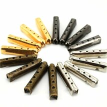 アグレット ゴールド 直径4mm 長さ22mm 8本セット パーカー紐 靴紐 先端金具 シューパーツ チップ スニーカー装飾 ほつれ 補修_画像4