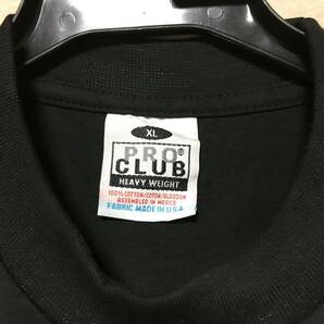 新品未使用 PROCLUB プロクラブ ヘビーウェイト 半袖Tシャツ ブラック 黒 XLの画像2