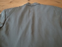 ARTELUSSO 春夏 100％ シルク 絹 ２釦 テーラード ジャケット ブレザー カーキ サイズ L 大きめ_画像10