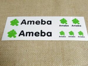 ameba ロゴステッカー シール7点セット