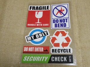 SECURITY CHECK FRAFILE 等６点 シール ステッカー