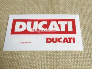 DUCATI Magazineシール ステッカー 3点セット