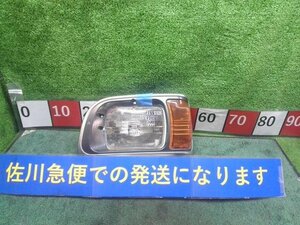 三菱 ミニキャブ U42T 左 ヘッドランプ ヘッドライト ランプ シルバー枠 クリアランプ付 コイト 2B1X シールドビーム 現状販売 中古