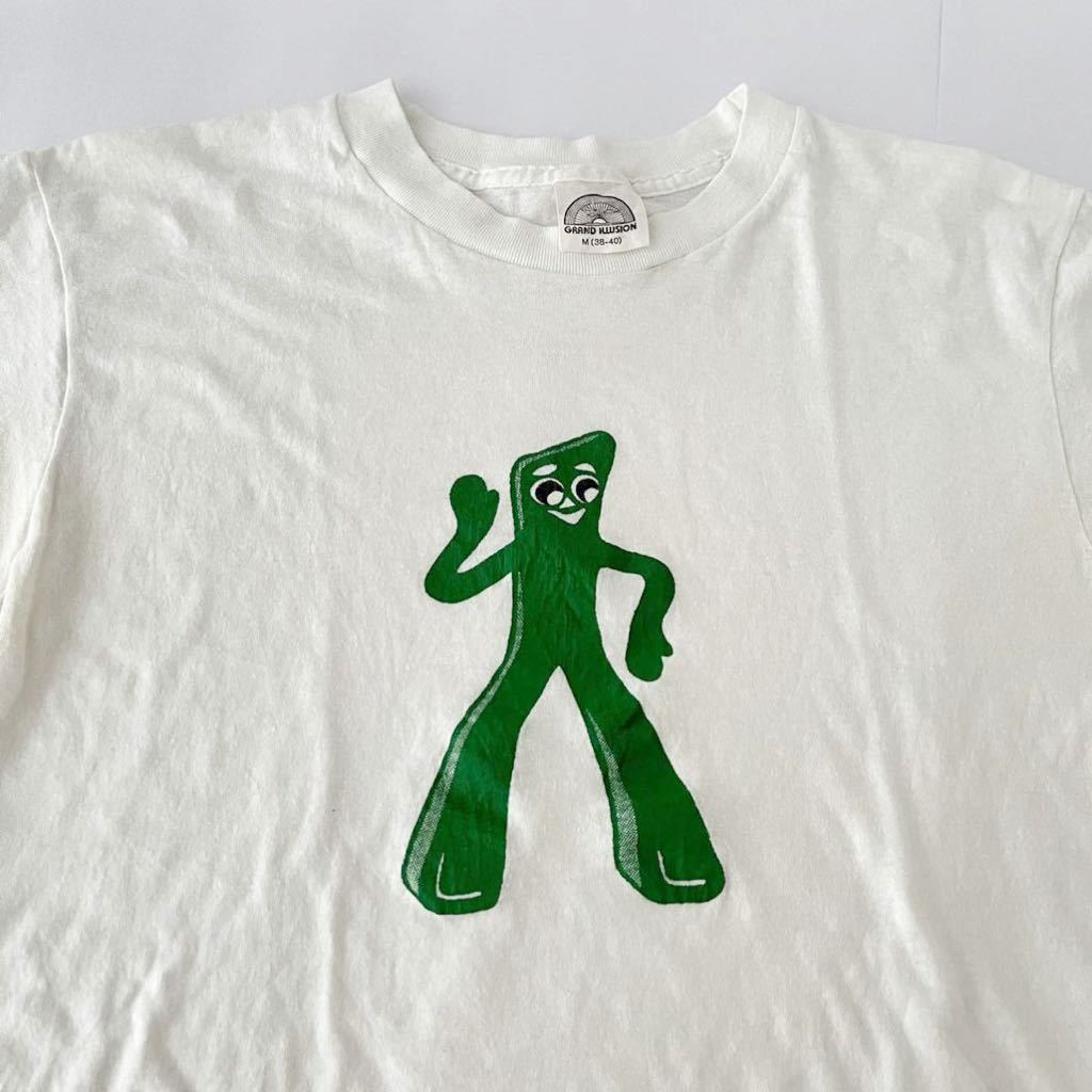 80's GUMBY ガンビー Tシャツ 白ボディ アメリカンキャラクター M （検