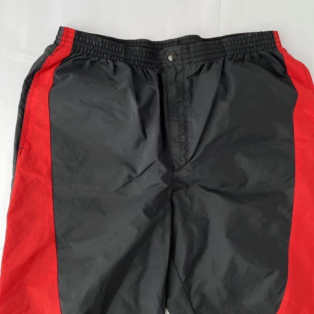 XL 80's NIKE AIR JORDAN ナイロンパンツ 黒 赤 USA製 紺タグ