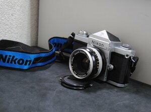 ☆希少【ニコン / Nikon 一眼レフカメラ F ＆標準レンズ 50ｍｍ 1:2　2点セット 】1959年 NIPPON KOGAKU TOKYO N06054