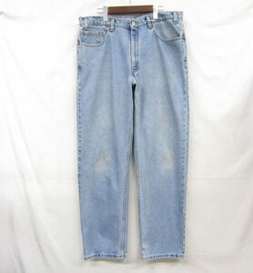 90s USA製 サイズ W38 L32 Levi’s 550 デニム パンツ バギー ジーンズ アイス ブルー リーバイス 古着 ビンテージ 3J2003