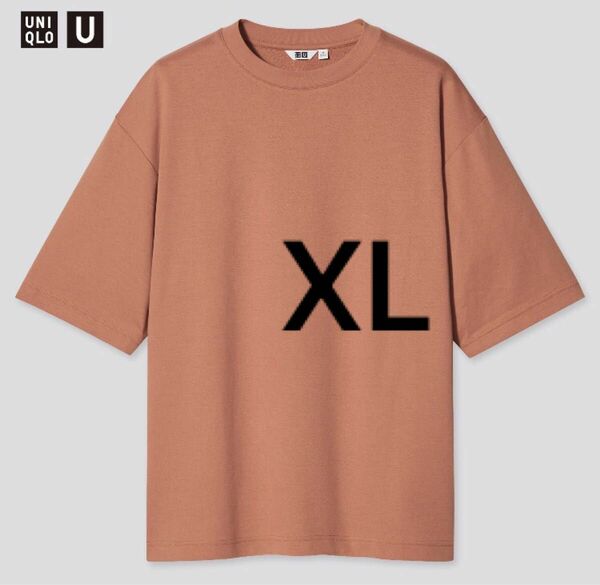 UNIQLO U エアリズムコットンオーバーサイズTシャツ オレンジ XL