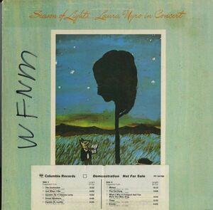 PROMO盤！USオリジLP！Laura Nyro / Season Of Lights...Laura Nyro In Concert 77年【Columbia PC 34786】ローラ・ニーロ プロモ 白ラベル