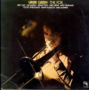 USオリジLP！VANGELDER刻印 Urbie Green / The Fox 77年【CTI 7070】アービー・グリーン Eric Gale , Joe Farrell Stevie Wonder カヴァー