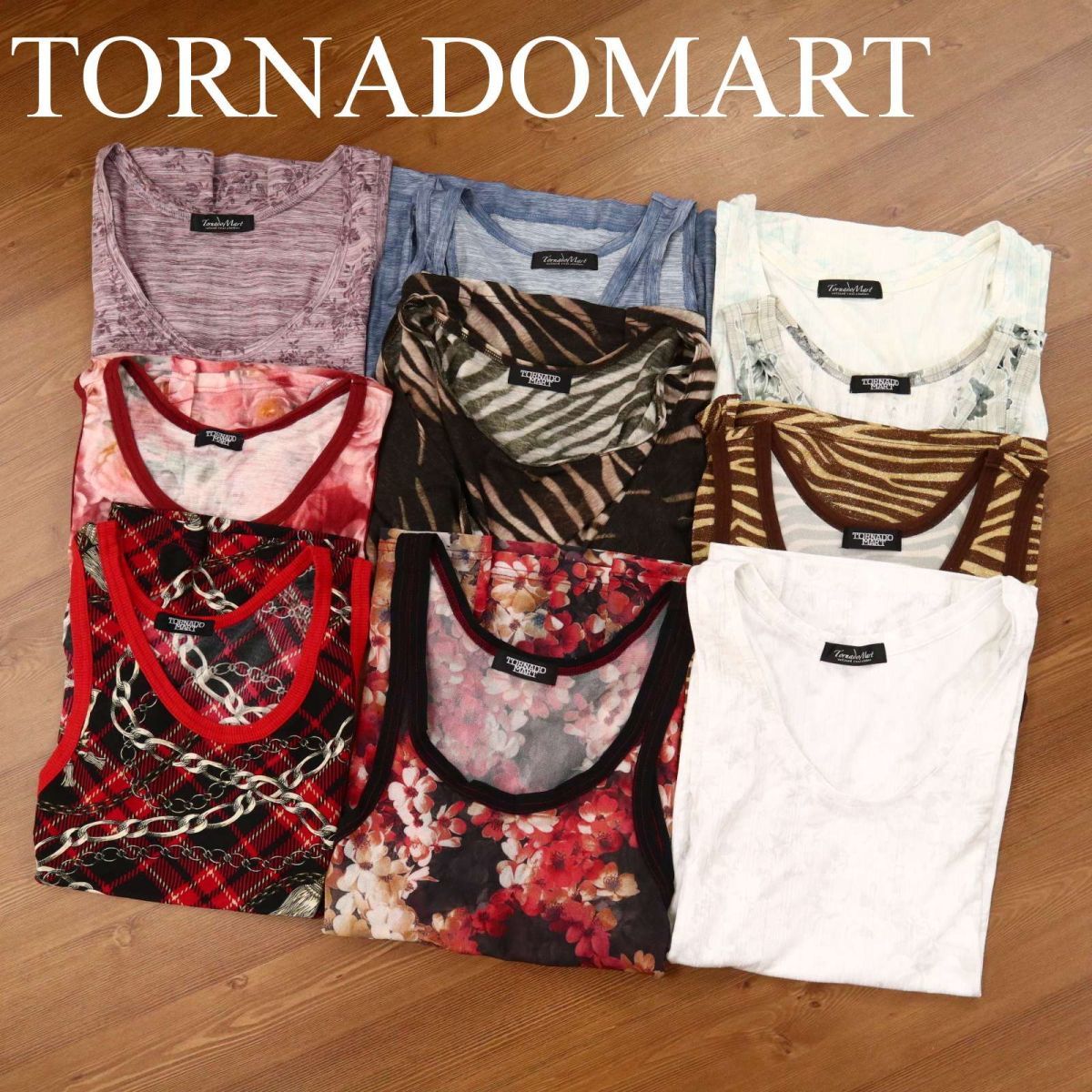 TORNADOMART トルネードマート 春夏 花柄 ゼブラ柄 etc☆ タンクトップ