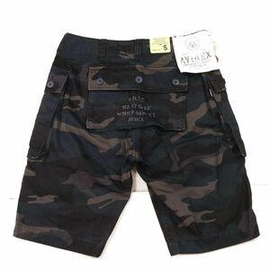 【新品 未使用】 AVIREX アヴィレックス 【BU-AERO SHORTS】 迷彩 カモフラ柄 エアロ ショート カーゴ パンツ Sz.S　メンズ　G3B00797_6#P