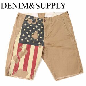 DENIM&SUPPLY ラルフローレン 春夏 星条旗★ コットン ツイル ショート パンツ Sz.31　メンズ　G3B00793_6#P