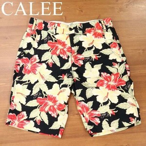 CALEE キャリー 春夏 花柄 フラワー総柄★ ショート パンツ Sz.M　メンズ 日本製　G3B00763_5#P