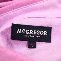 【新品 未使用】 McGREGOR マクレガー 春夏 ロゴ刺繍★ ボーダー切替 半袖 ポロシャツ Sz.L　メンズ　G3T01309_4#A_画像7