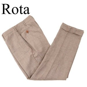 イタリア製★ Rota ロータ 秋冬 ノータック★ ウール スラックス パンツ Sz.S位　メンズ ロタ SHIPS取扱★　G2B01790_C#Q