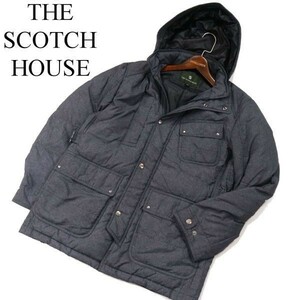 THE SCOTCH HOUSE スコッチハウス 秋冬 フーディー ハンガリー ダウン ジャケット Sz.M　メンズ グレー　G3T00002_1#N