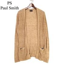 18SS★ PS Paul Smith ポールスミス 春夏★ リネン コットン ニット カーディガン 羽織り Sz.M　メンズ　G3T01388_4#M_画像1