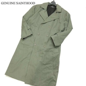 18AW★ SAINTPAIN セイントペイン GENUINE SAINTHOOD 通年 コットン ロング トレンチ コート Sz.M　メンズ　G3T00154_1#O