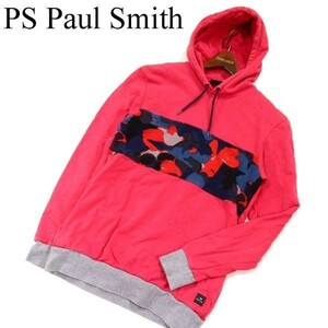 PS Paul Smith ポールスミス 通年 カモフラ切替★ スウェット プルオーバー パーカー Sz.S　メンズ　G3T00437_2#I