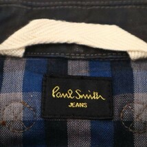 Paul Smith JEANS ポールスミス ジーンズ 通年 コーティング加工★ コットン チェック ワーク ジャケット Sz.S　メンズ　G3T00434_2#O_画像6