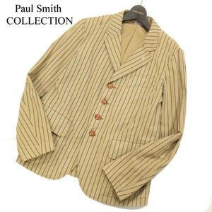 Paul Smith COLLECTION ポールスミス コレクション 通年 コットン ストライプ ブレザー テーラード ジャケット Sz.M　メンズ　G3T00532_2#O