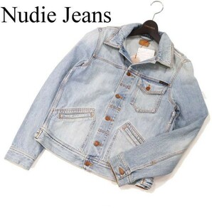 【新品 未使用】 Nudie Jeans ヌーディージーンズ 【TOMMY】USED加工★ デニム ジャケット Gジャン Sz.XS メンズ G3T00088_1#Oの画像1