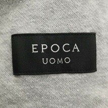 EPOCA UOMO エポカ ウォモ 春夏 リネン&コットン★ アンコン カット テーラード ジャケット Sz.48　メンズ グレー　G3T00853_3#M_画像6