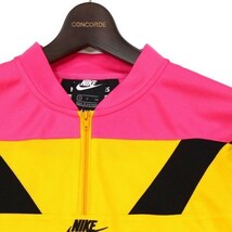 美品★ NIKE ナイキ THE DEPT. OF NIKE ARCHIVES 1991★ 90sアーカイブ 半袖 ハーフジップ トラック シャツ Sz.S　メンズ　G2T01927_6#A_画像3