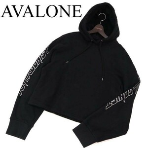 18SS★ AVALONE アヴァロン 【SCREAMING HOODIE】 ショート丈 スウェット パーカー フーディー Sz.4　メンズ 黒 日本製　G2T01616_5#I