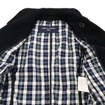 AD2009★ COMME des GARCONS HOMME コムデギャルソン オム 秋冬 裏地チェック★ メルトン ウール Pコート Sz.XS　メンズ　G2T03999_B#N_画像5