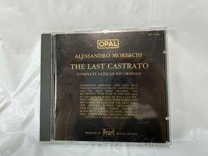 鏡面美品 動作品 MORESCHI THE LAST CASTRATO PAVILION RECORDS OPAL CD 9823 オペラ